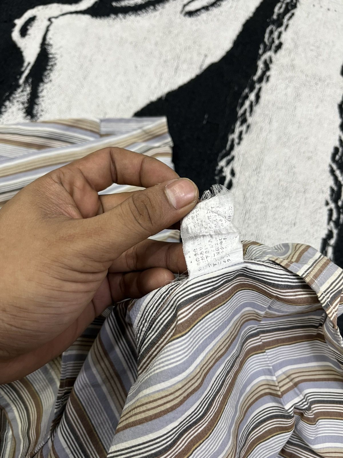 Baracuta × Hysteric Glamour × If Six Was Nine Baracuta stripe vintage short sleeve button shirt Size US M / EU 48-50 / 2 - 4 Thumbnail