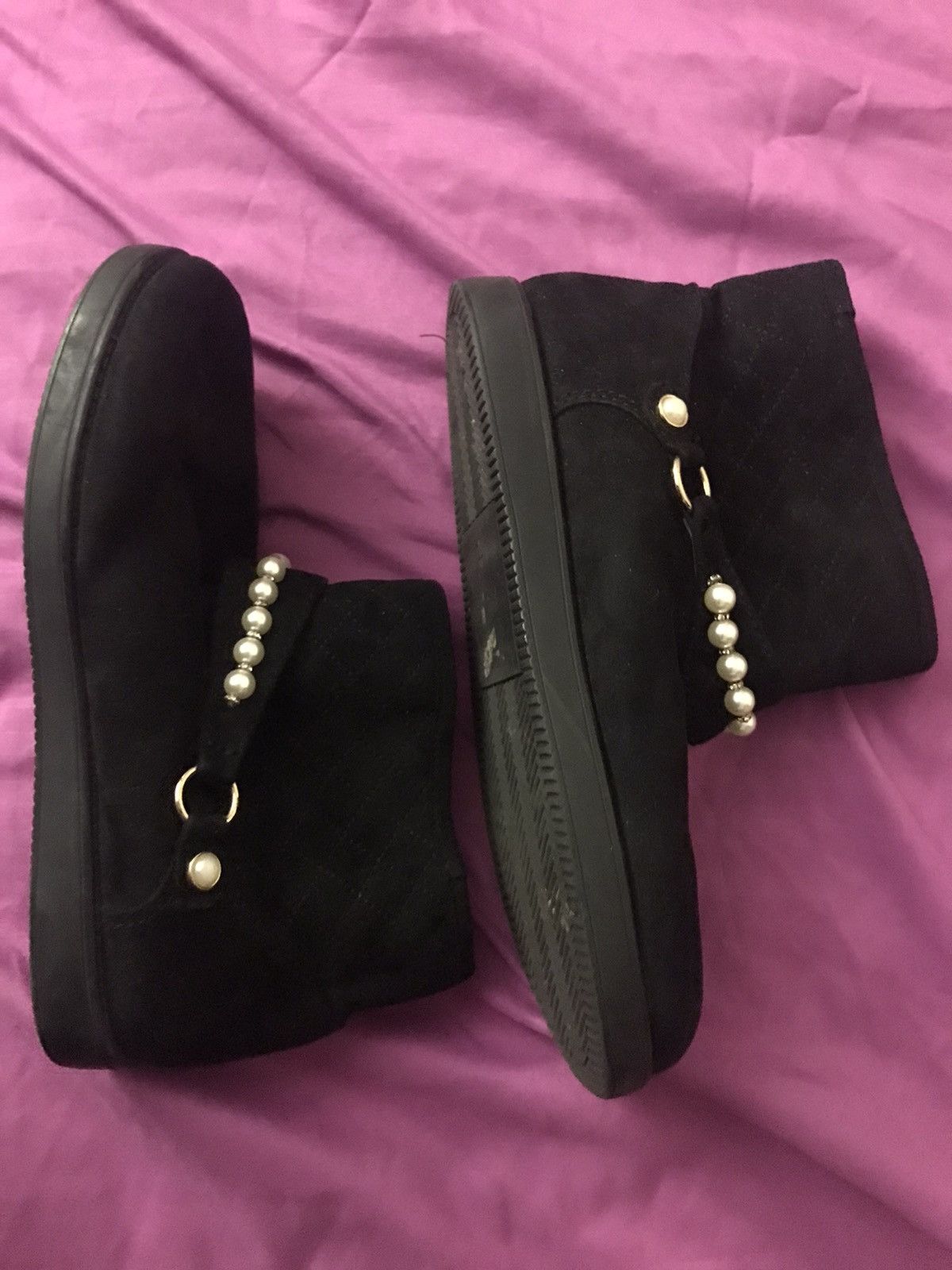 The Unbranded Brand Women’s Winter Boots With Fur & Beads Size US 10 / IT 40 - 5 Thumbnail