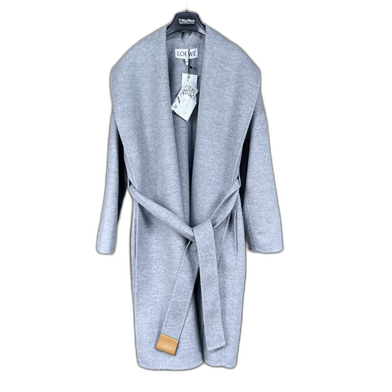 Loewe Loewe Gray Cashmere Coat with Belt Size US M / EU 48-50 / 2 - 1 Thumbnail