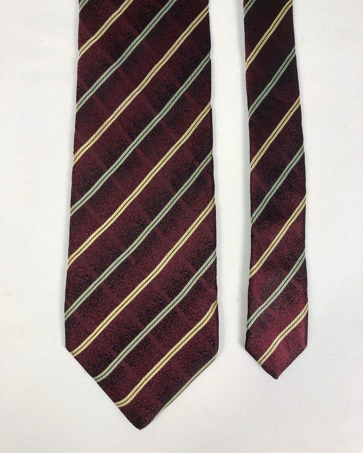 Balenciaga Rare Vintage Balenciaga Stripes Silk Tie Size ONE SIZE - 3 Thumbnail