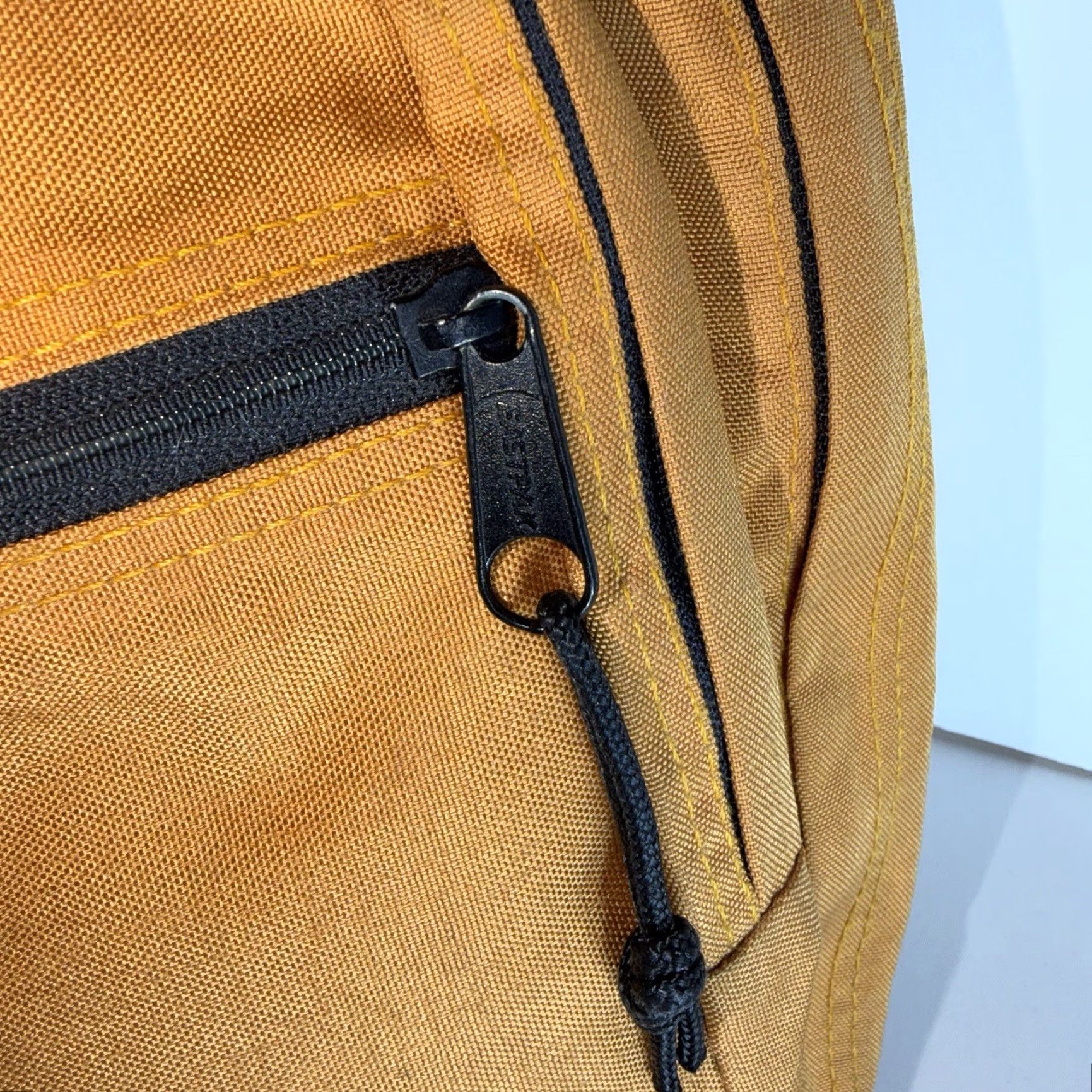 Eastpak VINTAGE Eastpak Backpack Men Medium Orange USA Leather 90s Burnt Orange Size ONE SIZE - 3 Thumbnail
