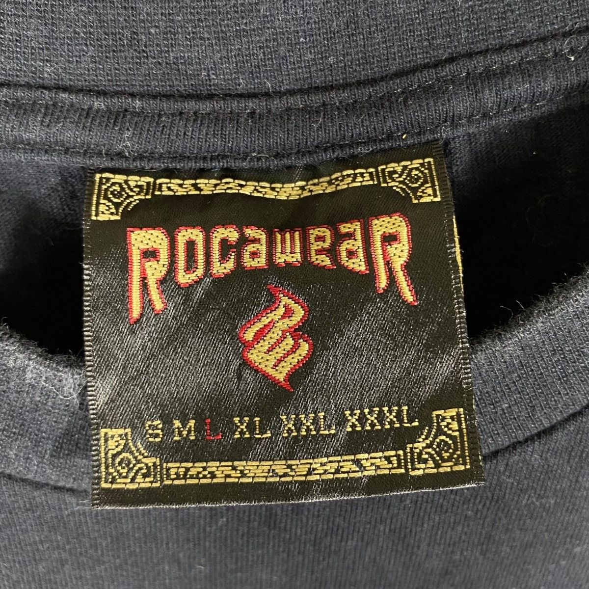 Rocawear Vintage 90's ROCAWEAR Athletic Div '99 Embroidery Tee Shirt Size US L / EU 52-54 / 3 - 7 Thumbnail