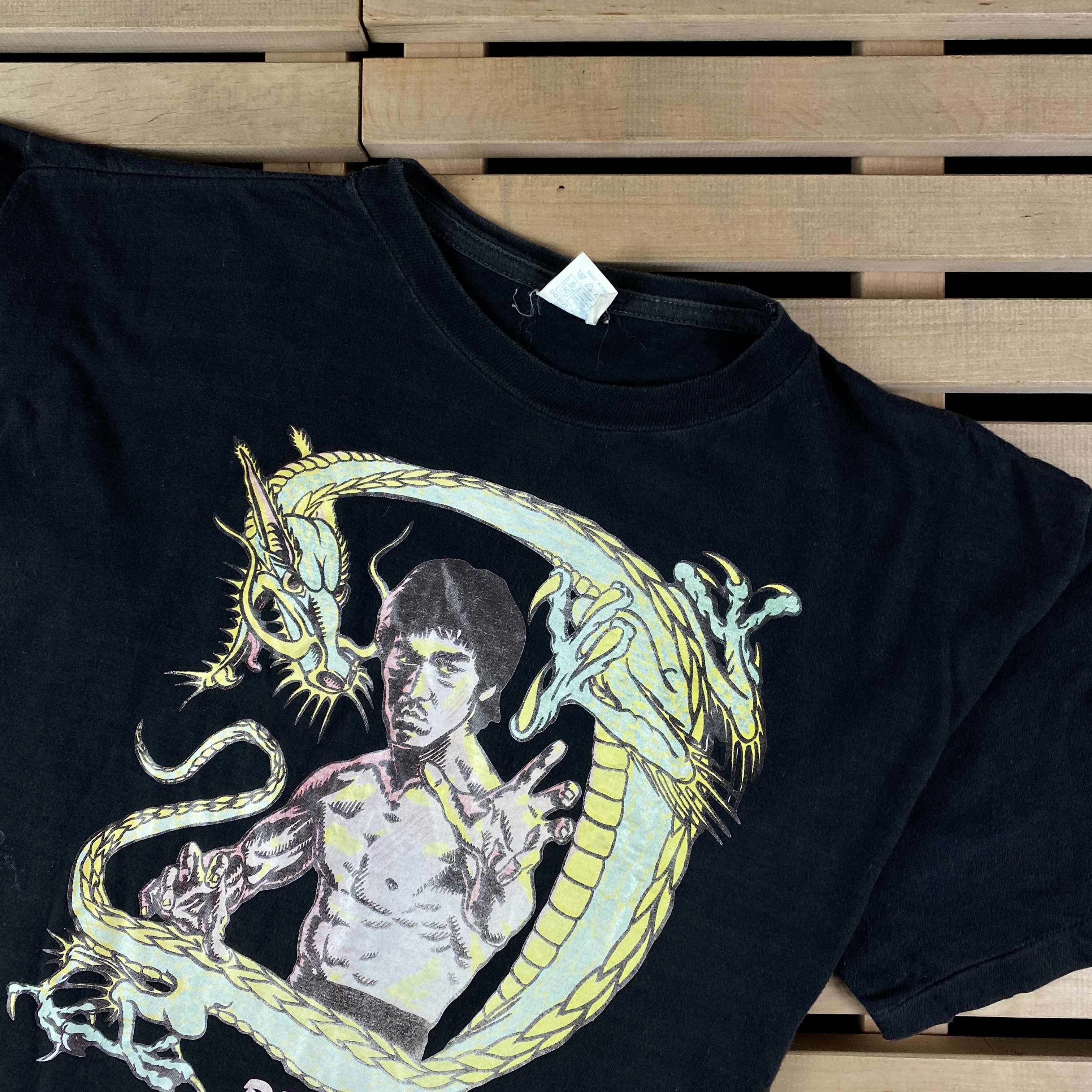 Vintage Mens Vintage T-Shirt Bruce Lee Size XL Size US XL / EU 56 / 4 - 2 Thumbnail