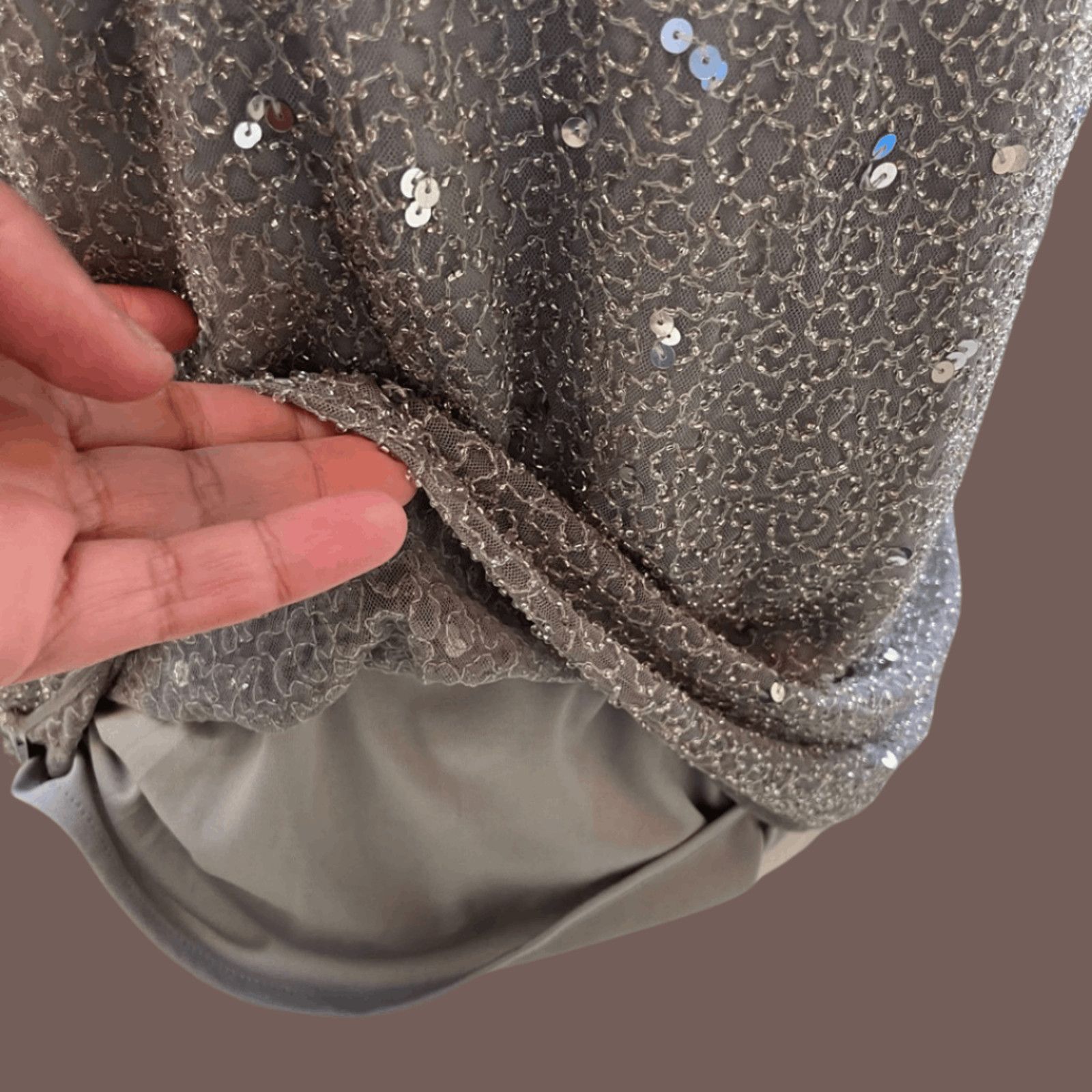 Vintage Vintage Marina Beaded Sequin Tank Top – 90s Minimal Glam Size XL / US 12-14 / IT 48-50 - 3 Thumbnail
