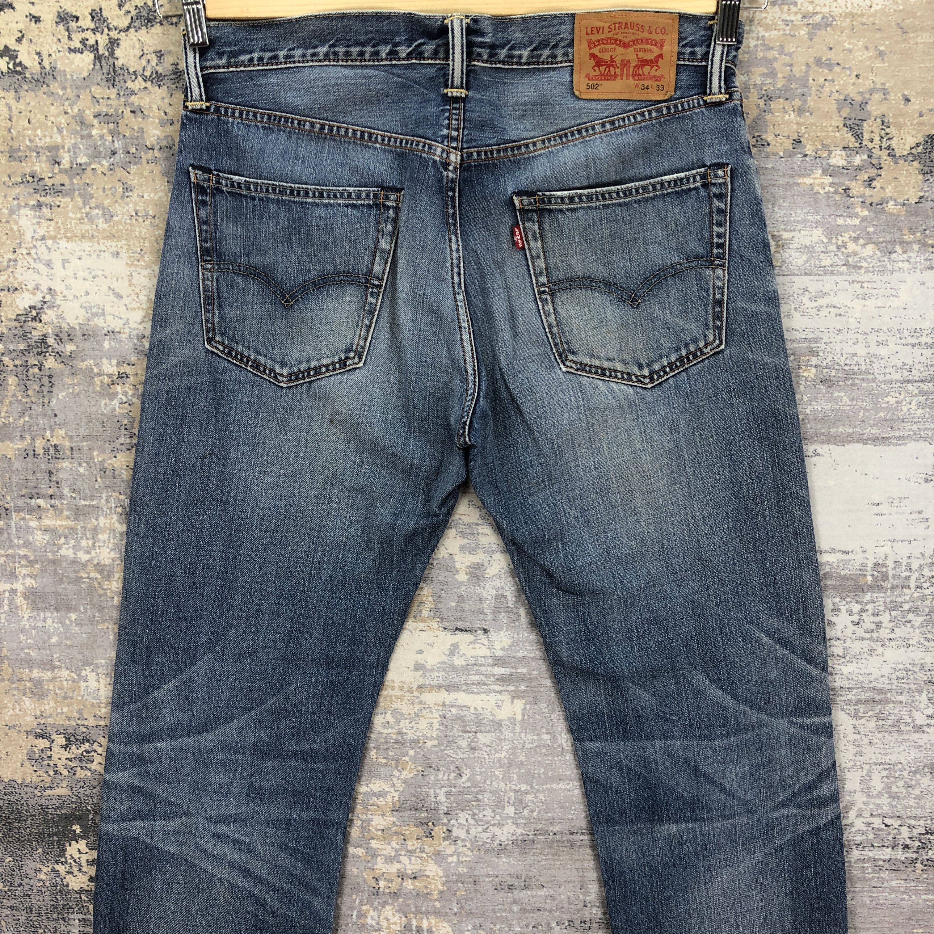 Levi's Vintage Y2K Levis 502 Jeans Distressed Levi's Faded Denim Size US 34 / EU 50 - 4 Thumbnail