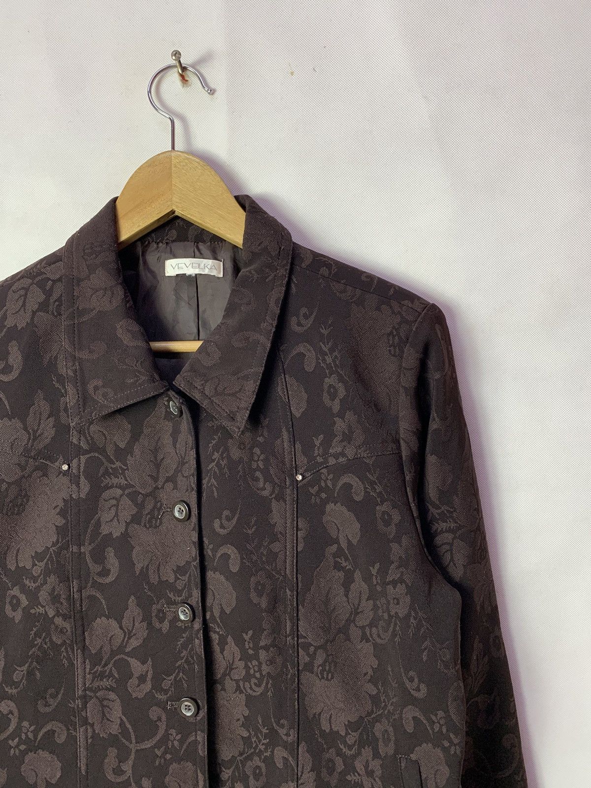Japanese Brand Steals! Vevelka Floral Fullprint Western Jacket Size US S / EU 44-46 / 1 - 3 Thumbnail
