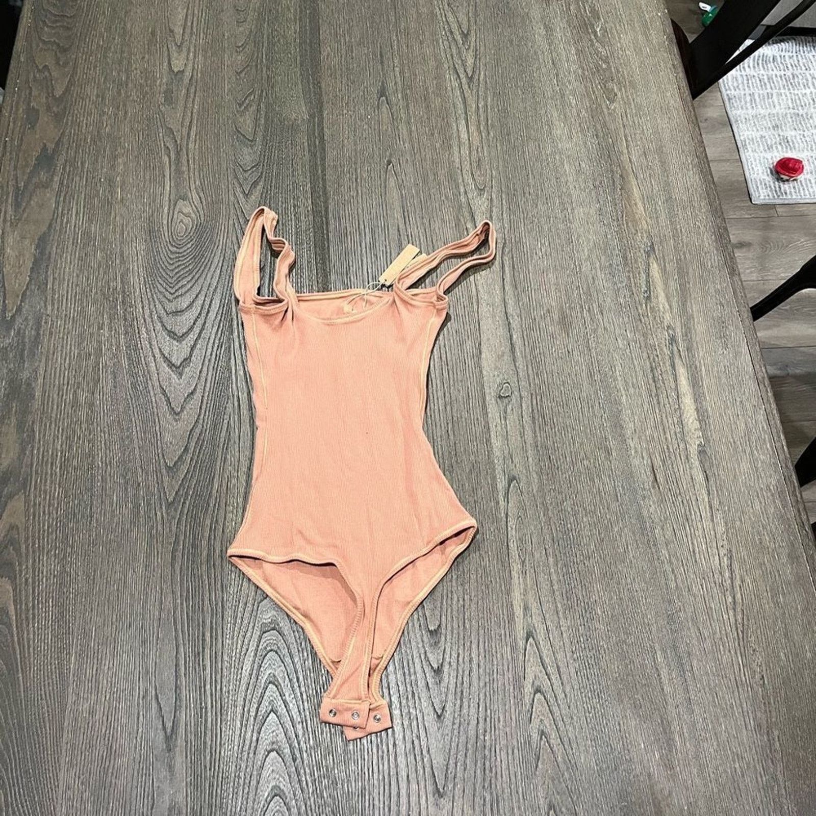 SKIMS NWT Skims Ribbed Stretch Cotton Bodysuit Sedona Size XS Size XS / US 0-2 / IT 36-38 - 3 Thumbnail