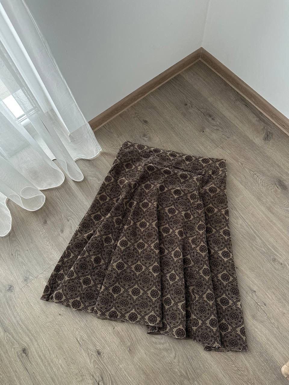 Japanese Brand × Vintage Vintage Laura Ashley 90’s High Floral Brown Skirt Size 30" / US 8 / IT 44 - 9 Thumbnail