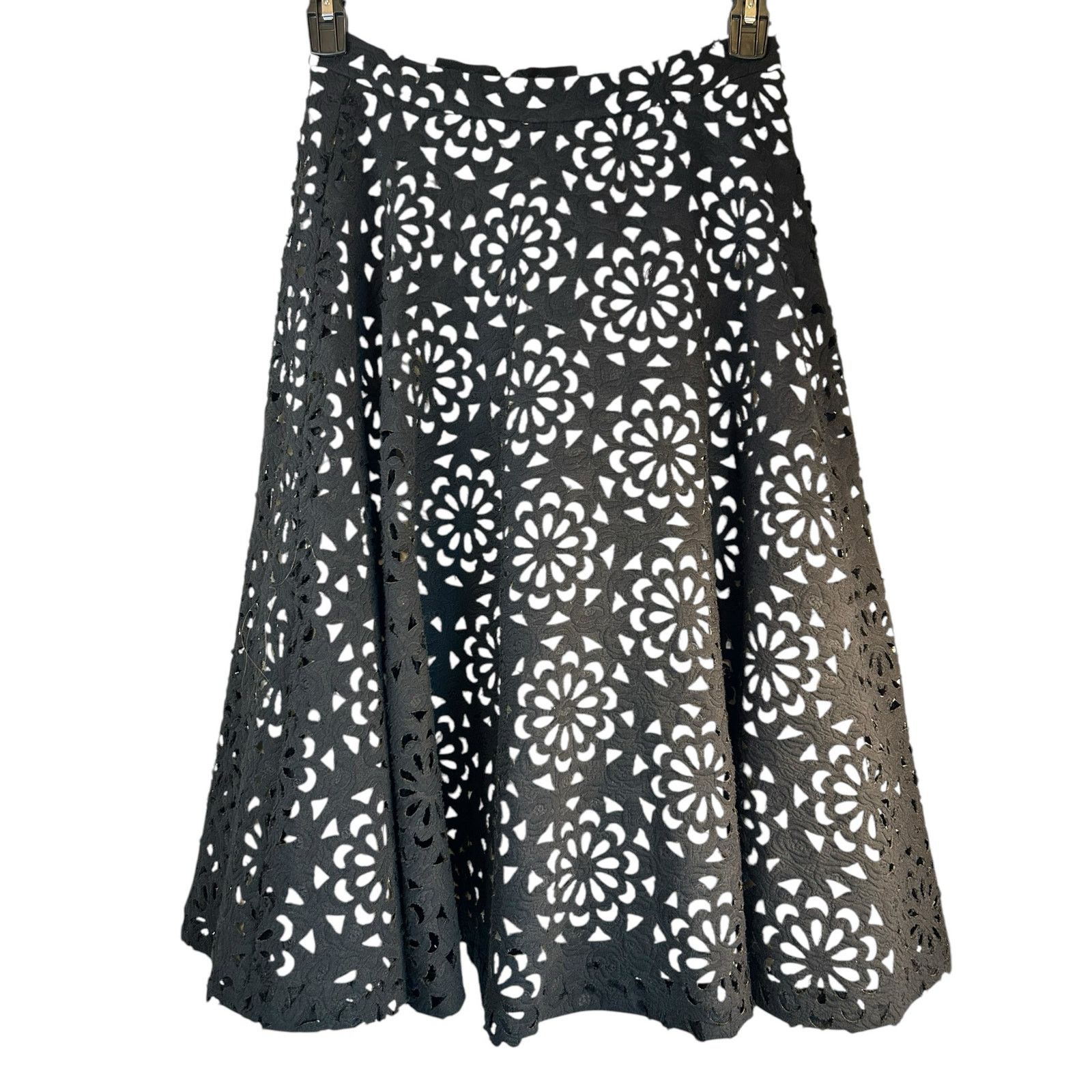 Alice + Olivia Alice + Olivia Viviana Cutout A-Line Skirt - Size 4 Size 27" / US 4 / IT 40 - 3 Thumbnail