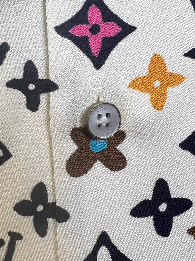Louis Vuitton Louis Vuitton Tri-color mulberry silk short-sleeve shirt Ne Size US XS / EU 42 / 0 - 3 Thumbnail