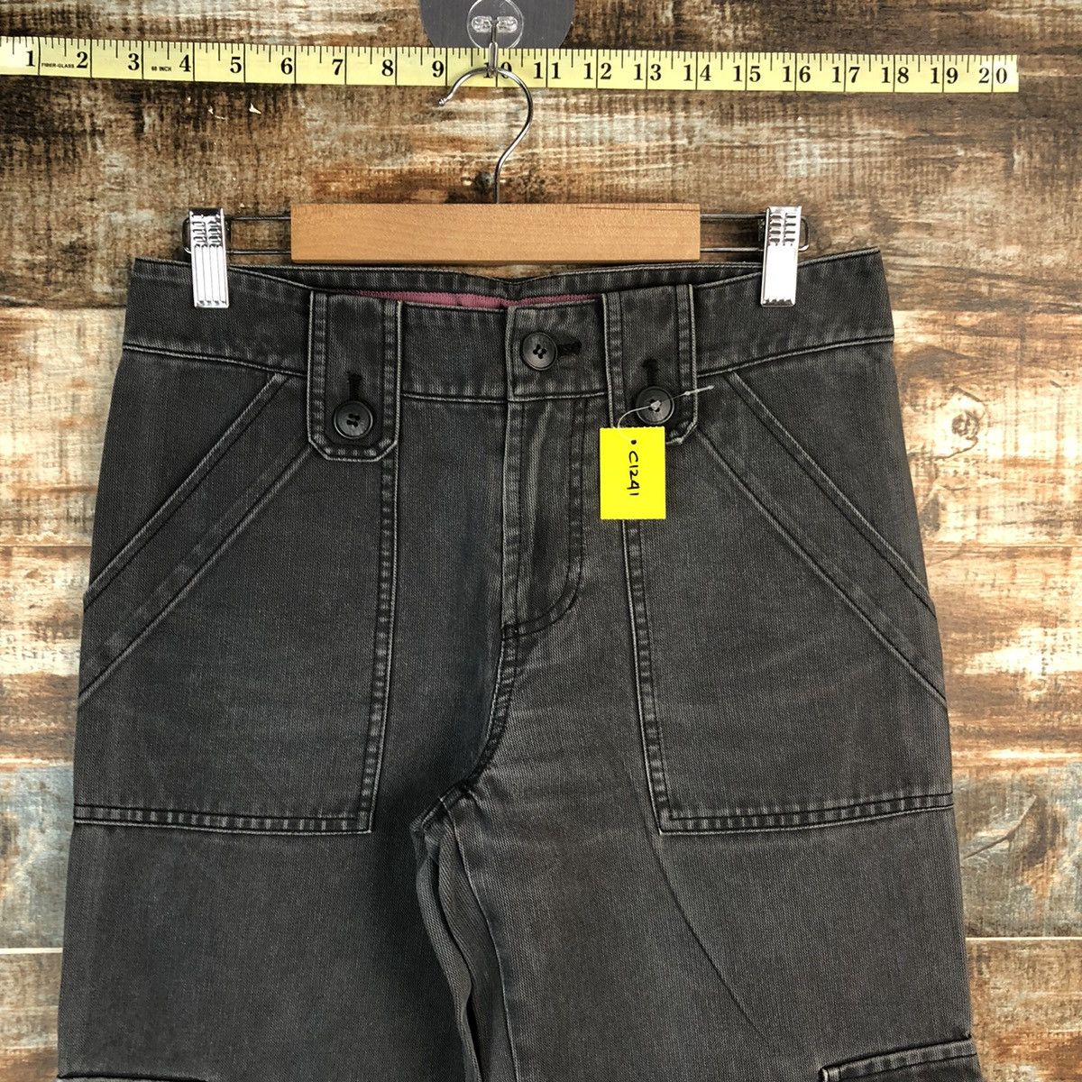 Japanese Brand DL Tasse Tasse Black Cropped Pants #C1241 Size US 27 - 4 Thumbnail