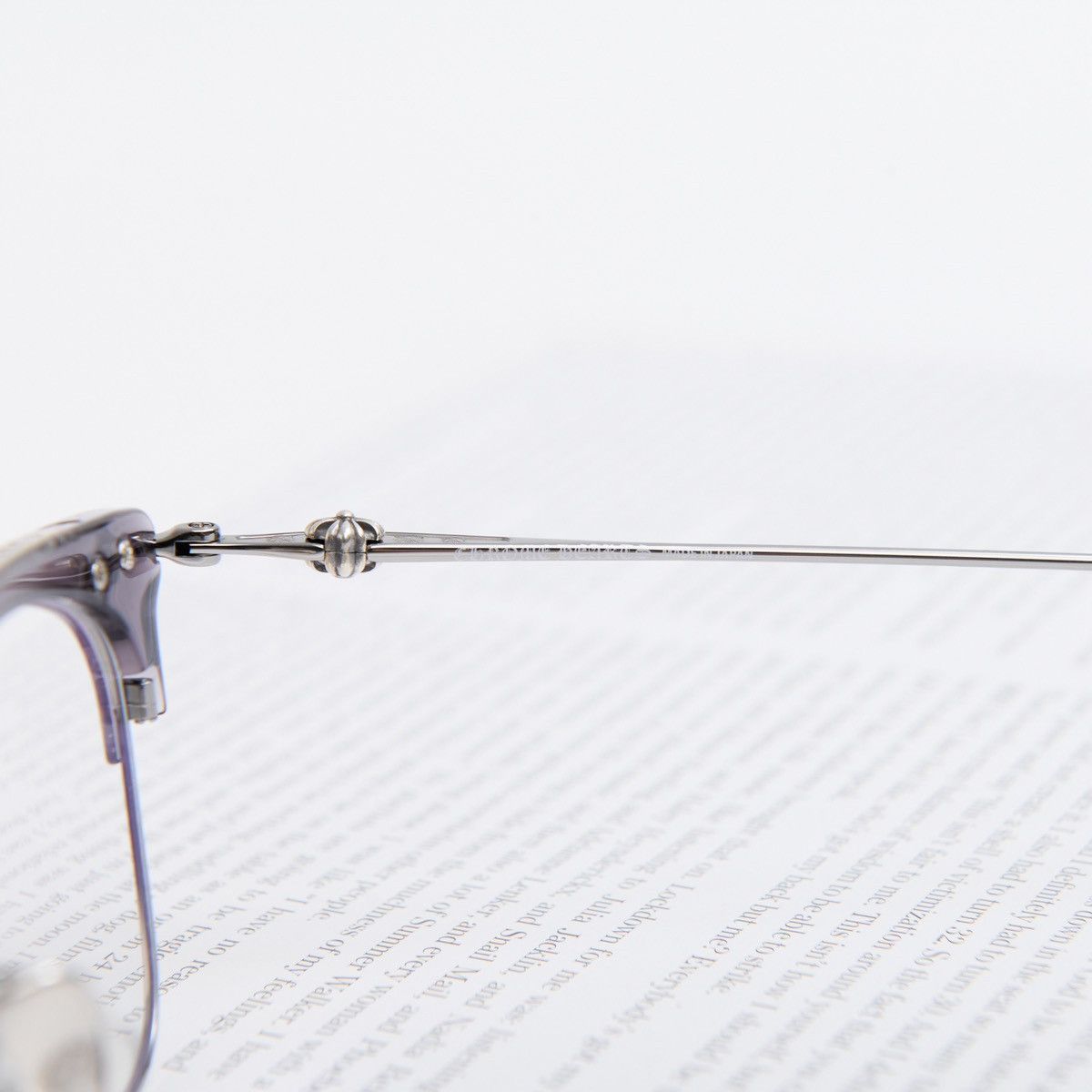 Chrome Hearts CHROME HEARTS SLUNTRADICTION (54) FLINT/GUNMETAL GLASSES Size ONE SIZE - 4 Thumbnail