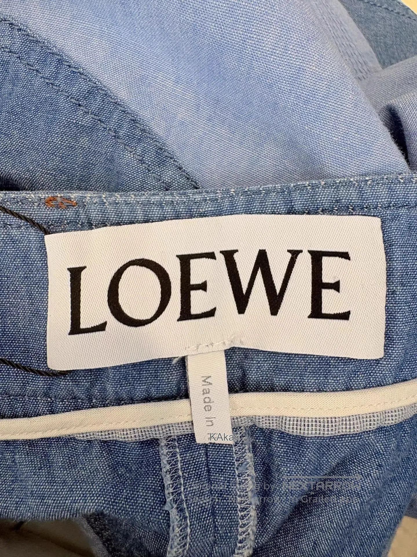 Loewe Blue Patchwork Casual Trousers Size 34. Size US 34 / EU 50 - 4 Thumbnail