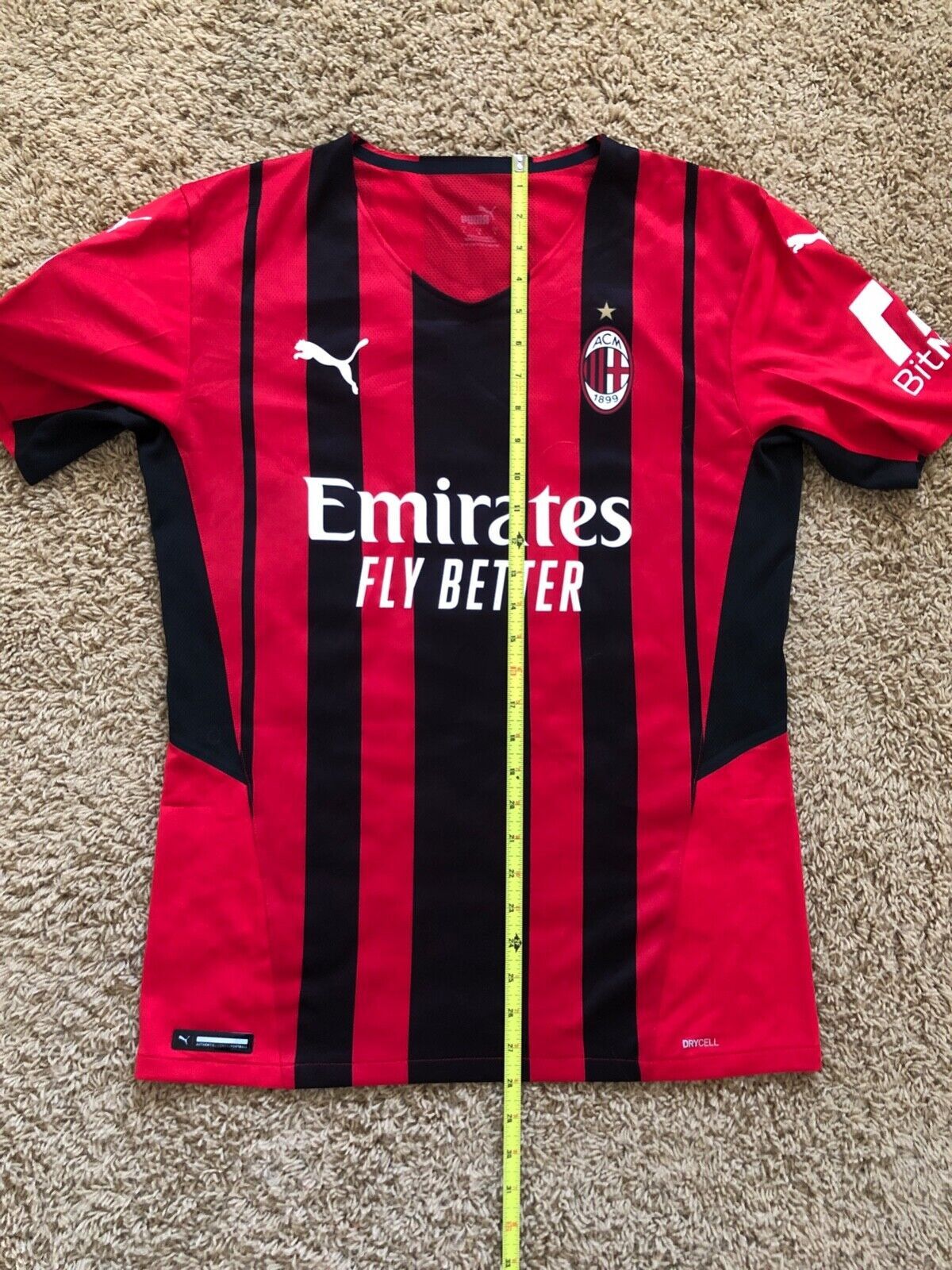 Puma AC Milan 2021/2022 PUMA CL Messias Soccer Jersey L Size US L / EU 52-54 / 3 - 14 Thumbnail