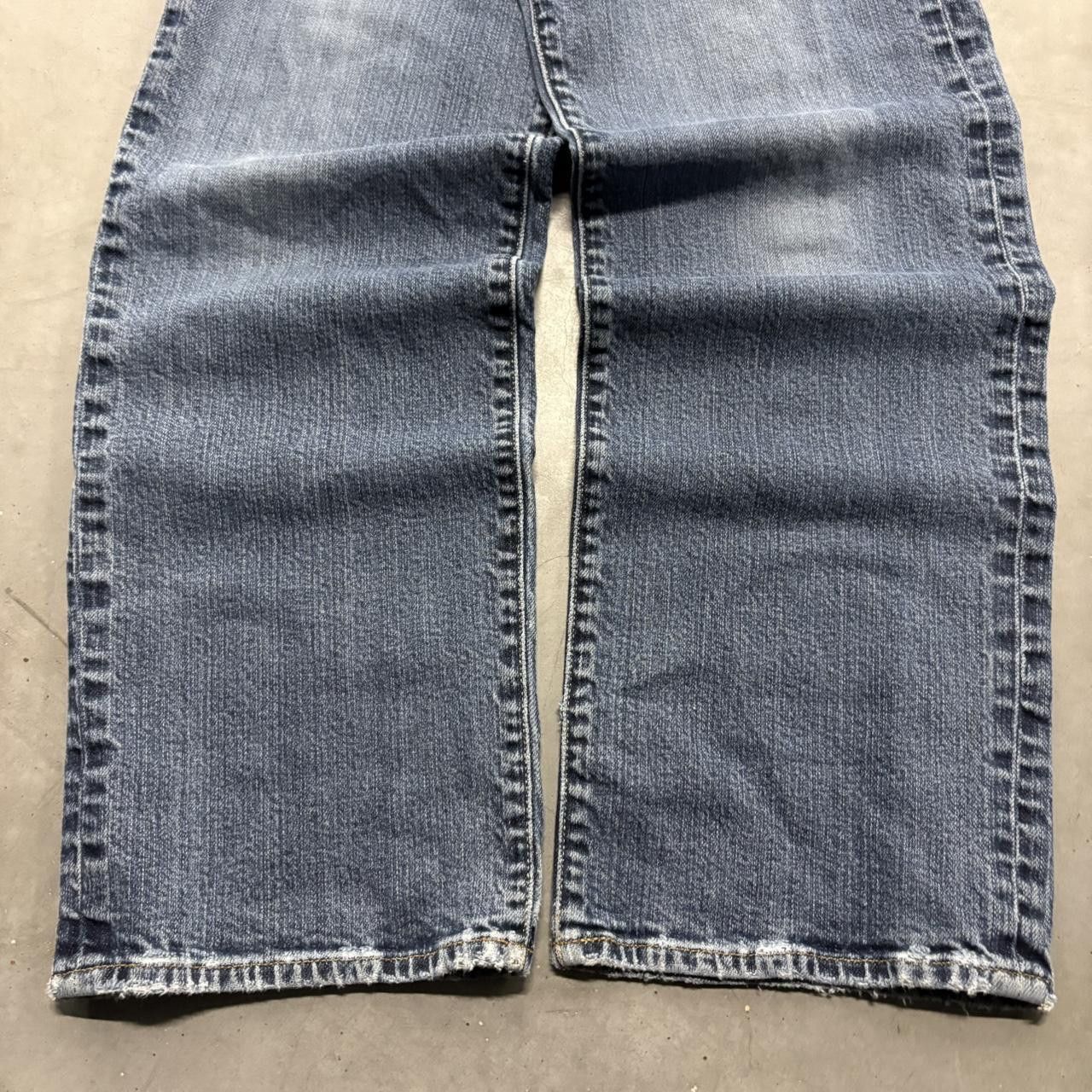 Lucky Brand Crazy Vintage Y2K/2000s Baggy Lucky Brand Dark Wash Denim Jeans! Size US 36 / EU 52 - 5 Thumbnail