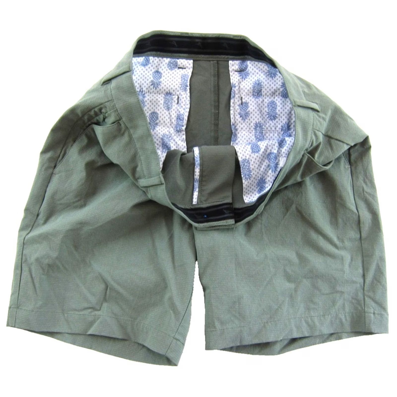 Tommy Bahama Tommy Bahama Green Stretch Active Movement Zip Pocket Chino Golf Shorts Men 33 Size US 33 - 4 Thumbnail
