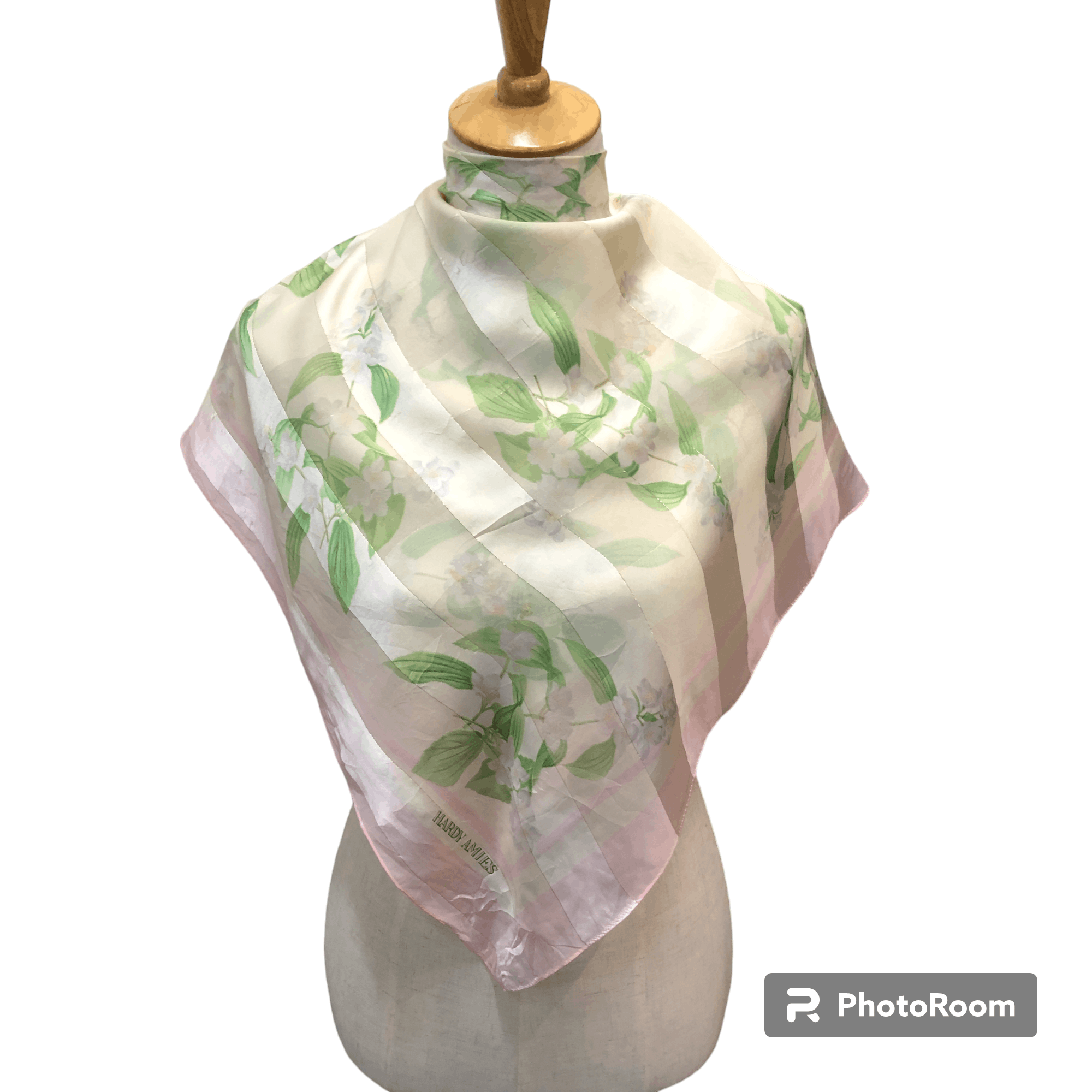 Hardy Amies Hardy Amies Floral Silk Scarf M1355 Size ONE SIZE - 1 Thumbnail