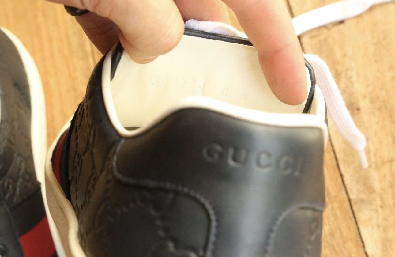Gucci Gucci Ace Blue GG Monogram Leather Sneakers US9 EU42 UK8 Size US 9 / EU 42 - 5 Thumbnail