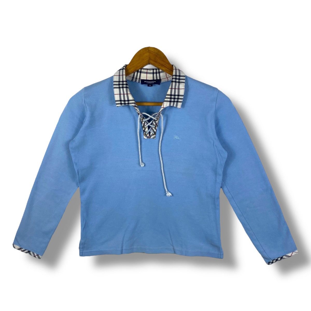 Burberry Vintage BURBERRY LONDON Small Embroidery Pony Women Tops Size M / US 6-8 / IT 42-44 - 1 Thumbnail
