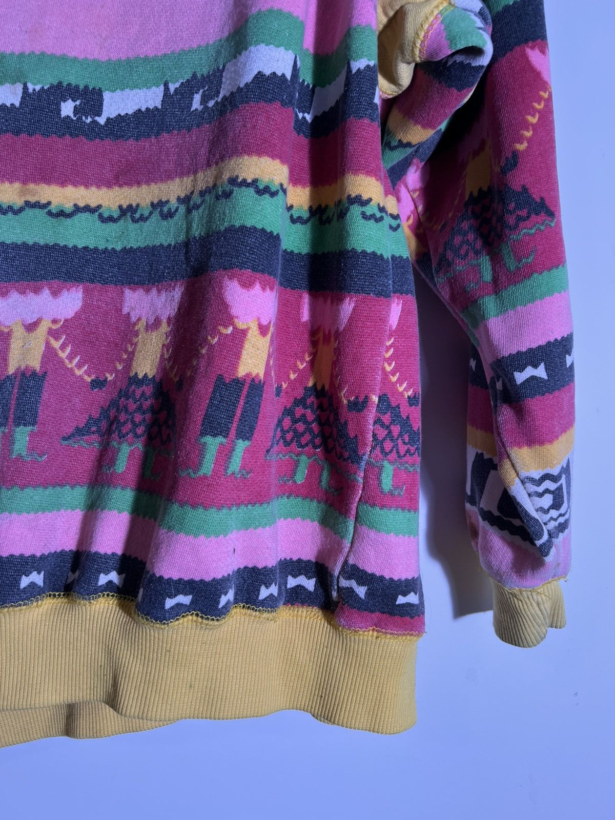 Vintage 90’s 2000’s Y2K Vintage Abstract Pattern Retro Sweatshirt Size US S / EU 44-46 / 1 - 10 Thumbnail