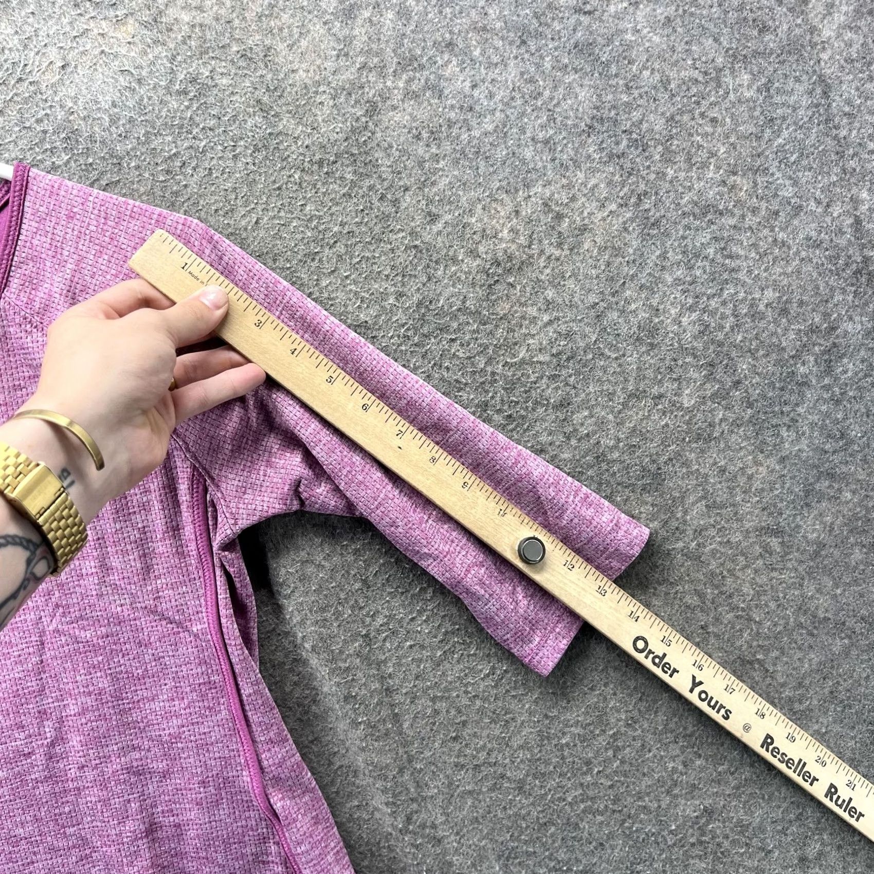 Vintage Reel Legends Shirt Womens M Pink Purple 3/4 Sleeve Performance Athletic Top Size M / US 6-8 / IT 42-44 - 3 Thumbnail