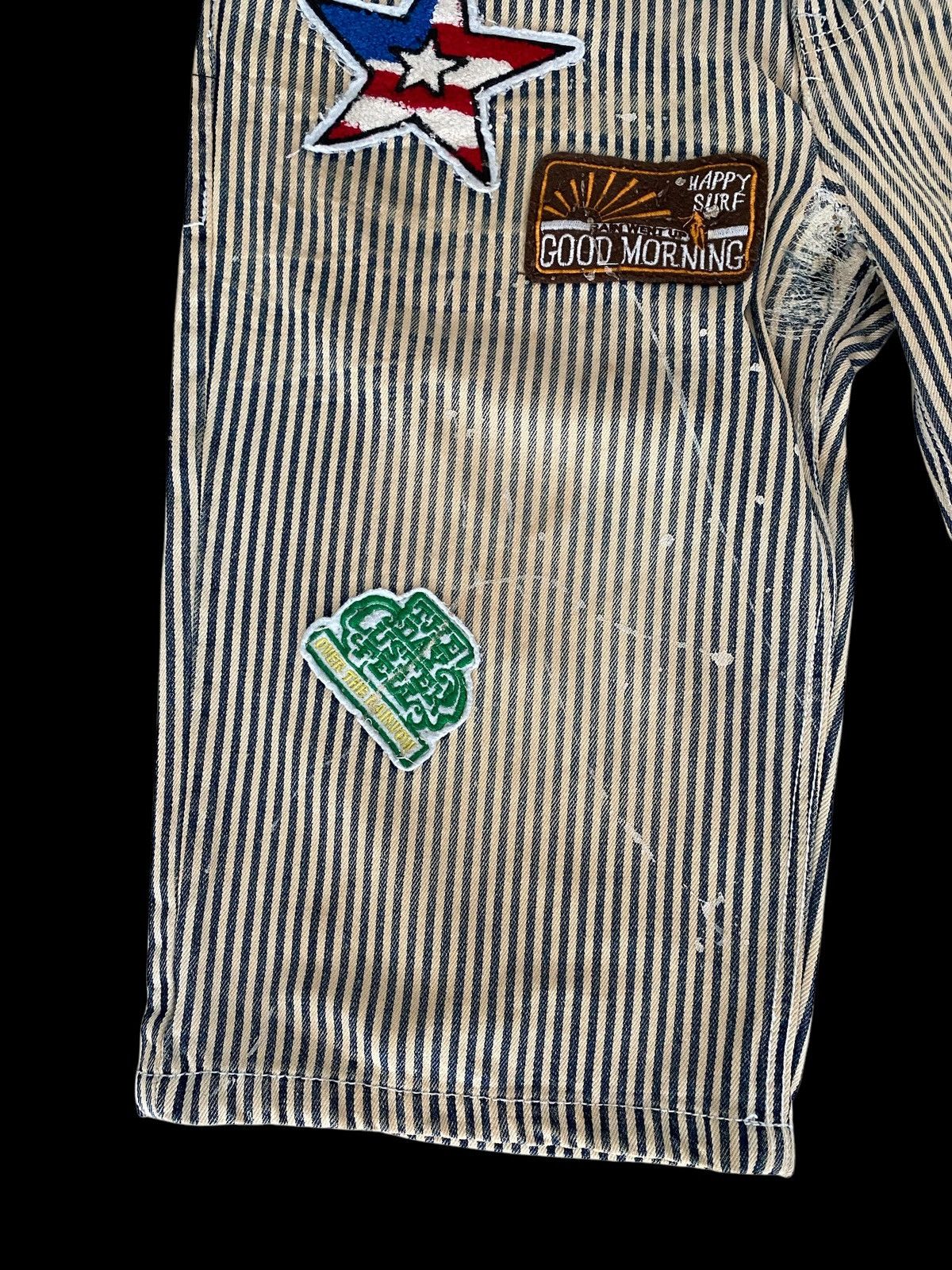 Hysteric Glamour × Japanese Brand × Vintage Vintage Clone jeans patchwork striped jail rare design Size US 32 / EU 48 - 8 Thumbnail