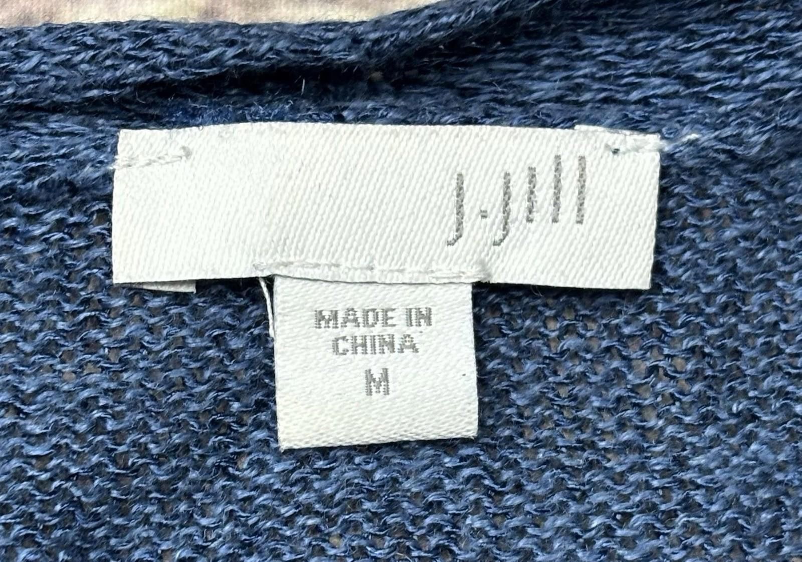 Other J Jill Cardigan Sweater Womens Medium Linen Blend Long Size M / US 6-8 / IT 42-44 - 2 Thumbnail