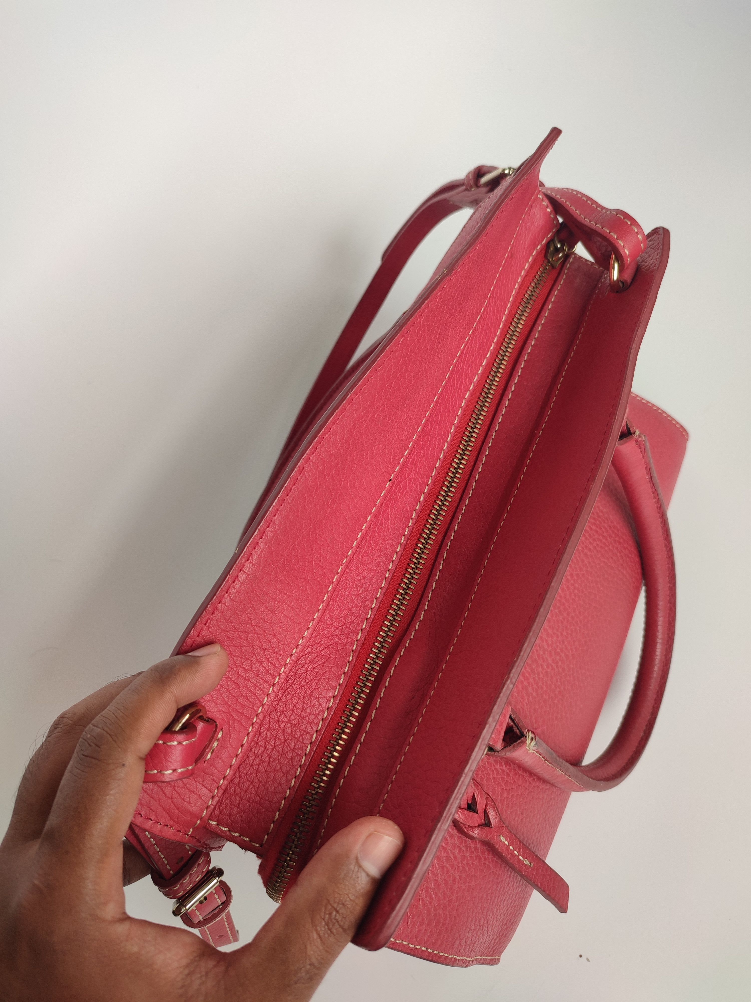 Dooney & Bourke DOONEY & BOURKE RED LEATHER HANDBAG Size ONE SIZE - 10 Thumbnail