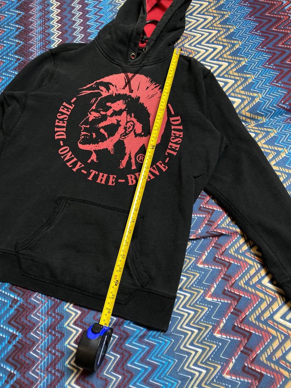 Diesel vintage streetwear Sweatshirt hoodie black big logo Diesel Size US S / EU 44-46 / 1 - 15 Thumbnail