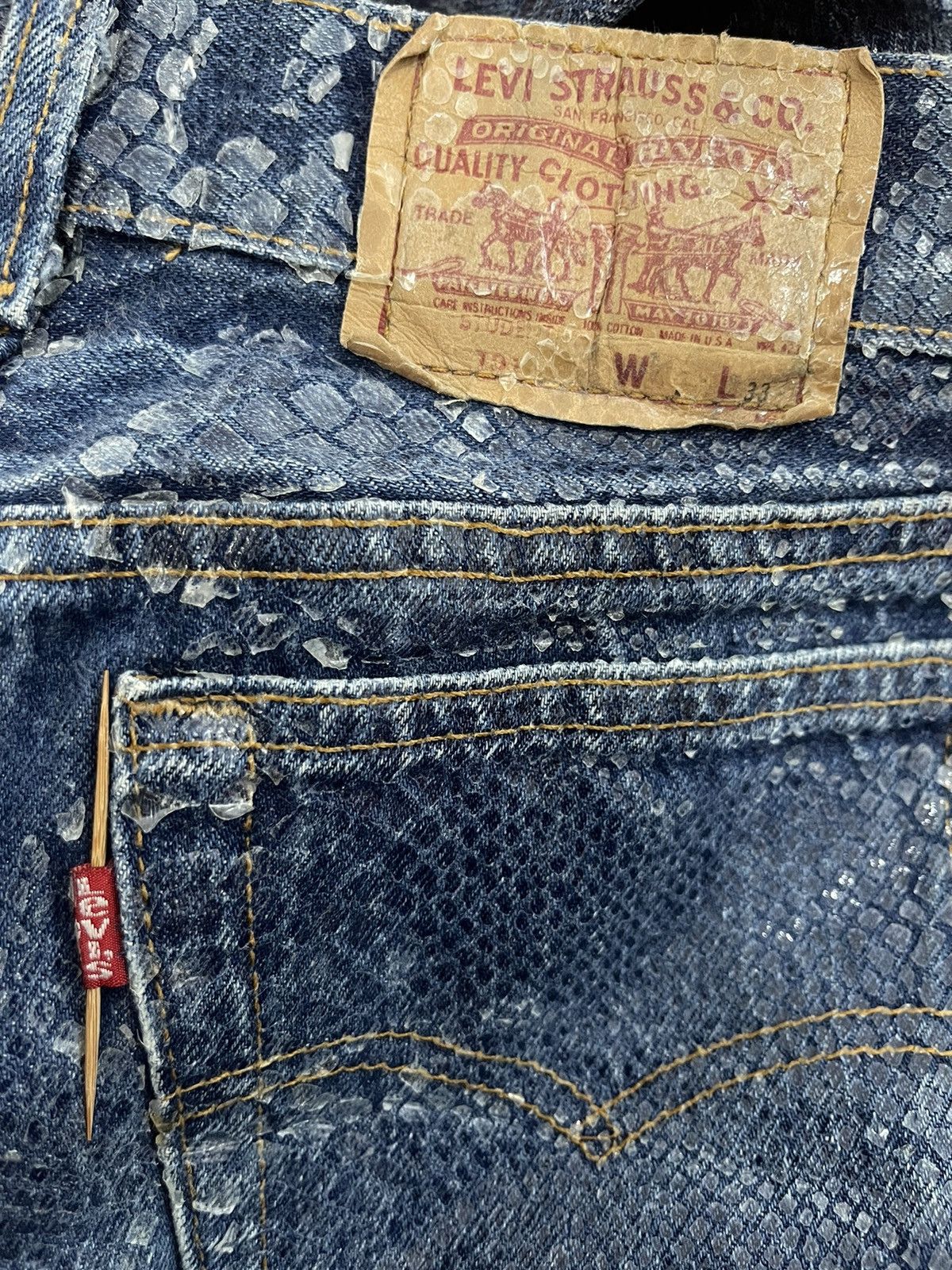 Levi's × Vintage 💸BINDING OFFER💸 Rare Vintage 90’s Levi’s 701 Adesso Jeans Size US 28 / EU 44 - 5 Thumbnail