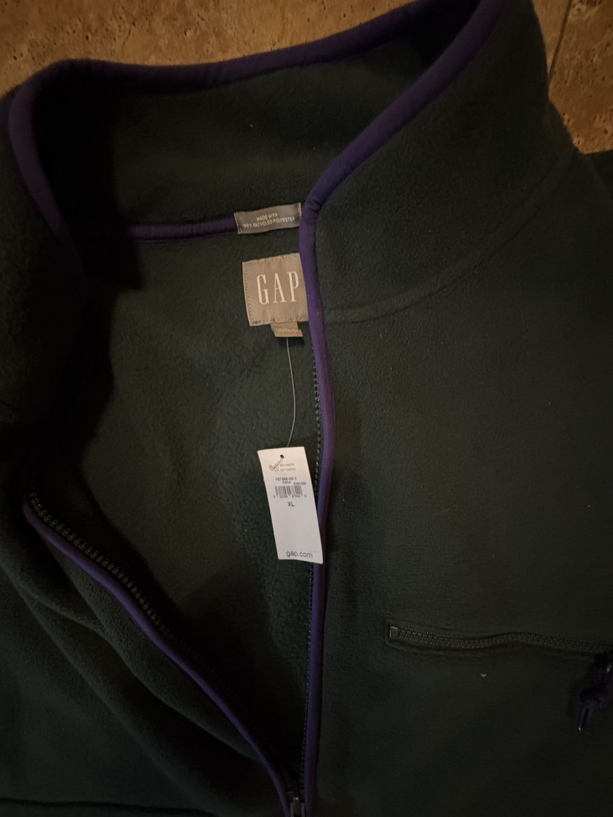 Gap Brand New Gap Polar Fleece Men’s XLarge Green/Purple Size US XL / EU 56 / 4 - 3 Thumbnail