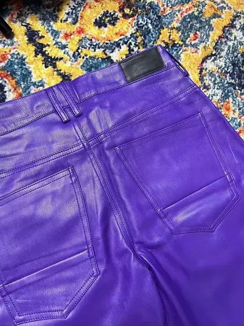 Jean Fujisaki x Emiko Pu Leather Cargo Pants Size US 34 / EU 50 - 6 Thumbnail