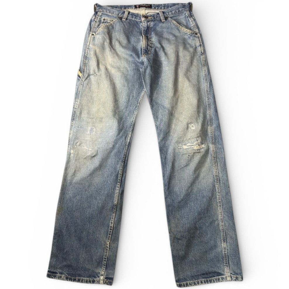 RRL Ralph Lauren Vintage Ralph Lauren C5 Freemont Carpenter Distressed Denim Size US 32 / EU 48 - 1 Thumbnail
