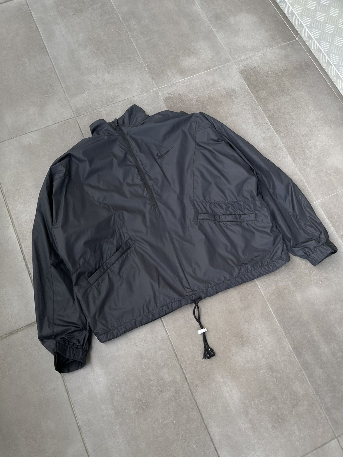 Fear of God × Nike FW18 Nike X Fear Of God Half Zipper Coach Track Black Jacket Size US L / EU 52-54 / 3 - 9 Thumbnail