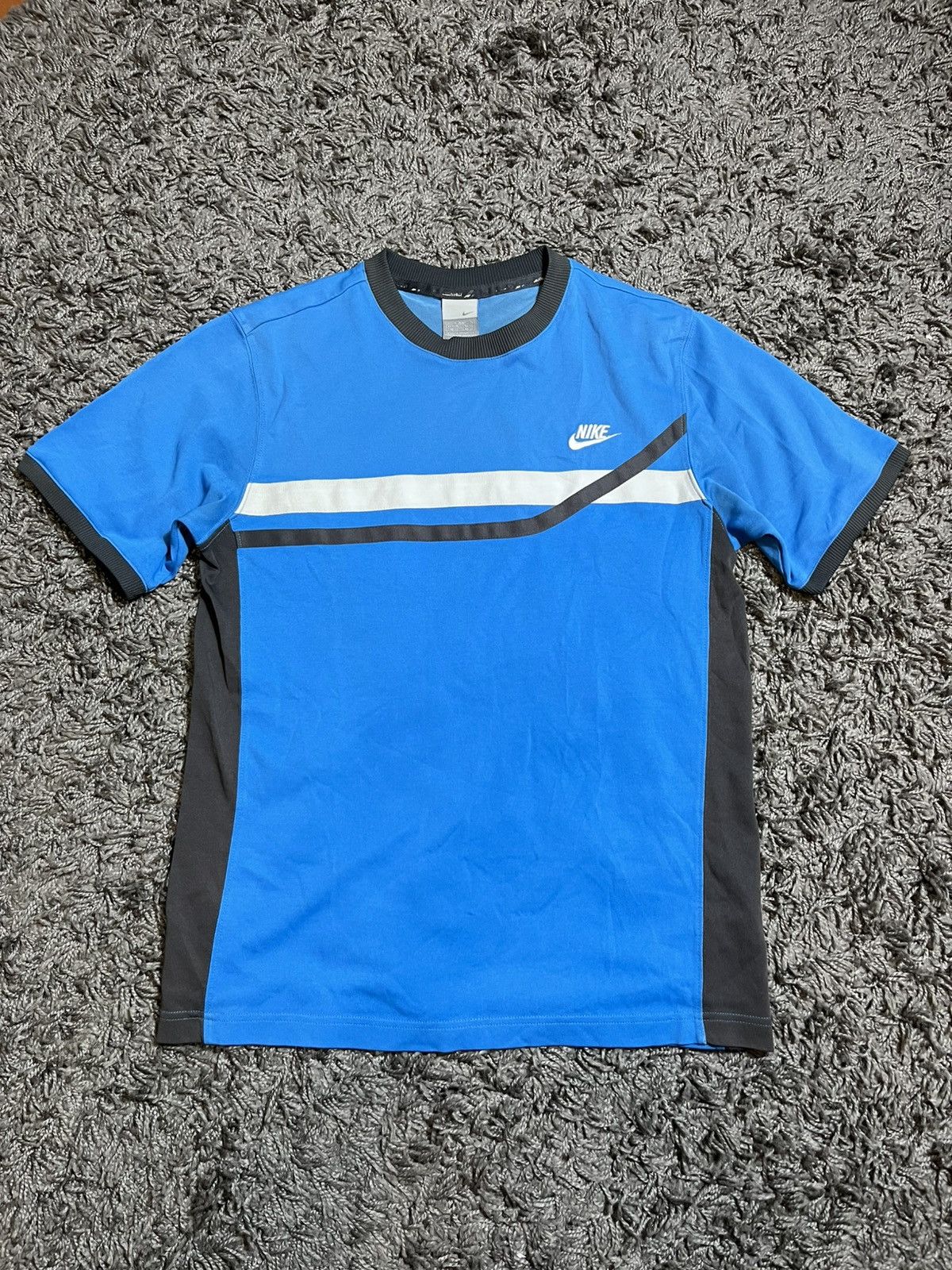 Nike NIKE VINTAGE Y2K POLYESTER & COTTON T-SHIRT Size US M / EU 48-50 / 2 - 1 Thumbnail