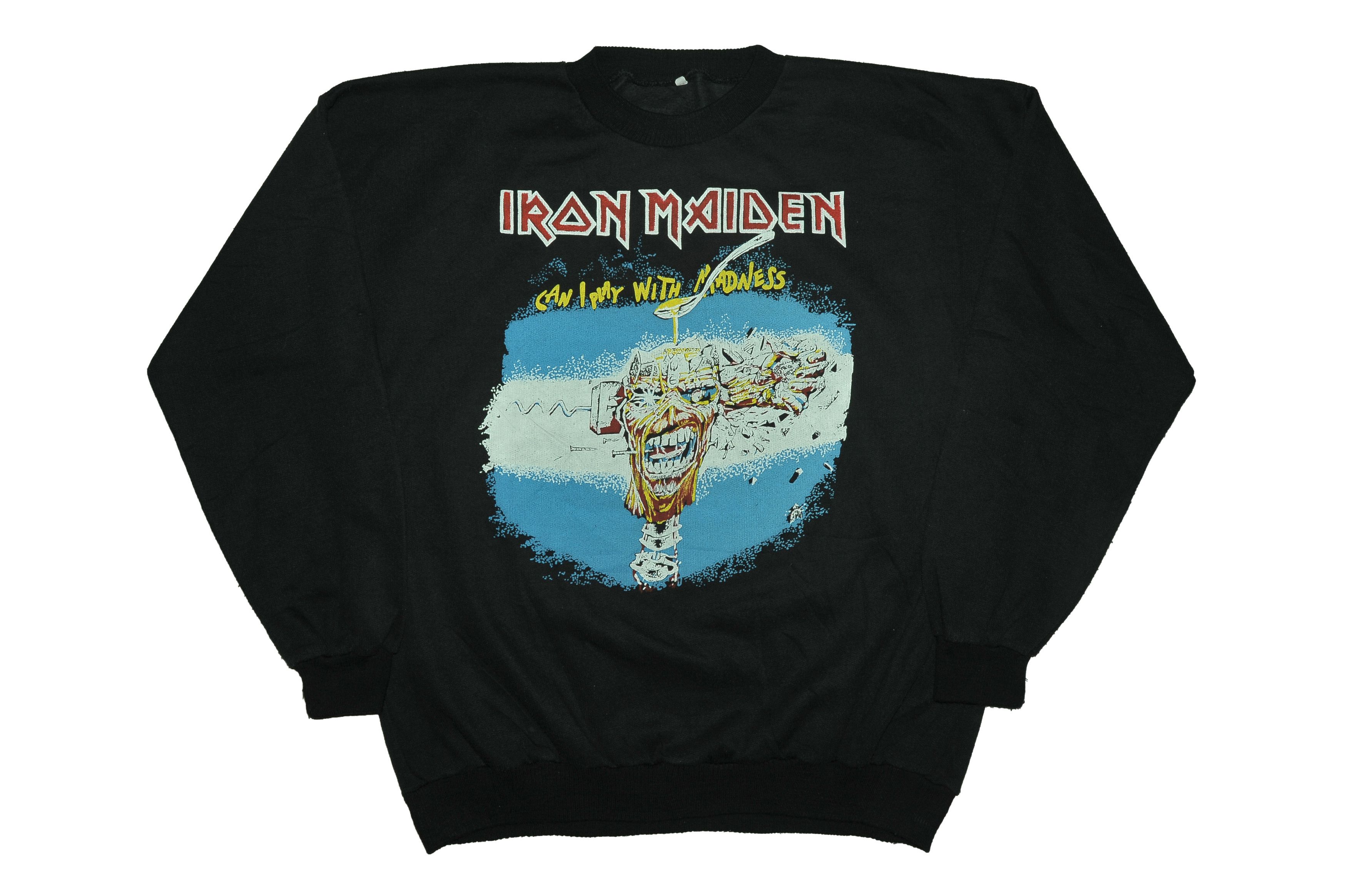 Vintage Vintage Iron Maiden Can i play with Madness Sweatshirt Size US M / EU 48-50 / 2 - 1 Thumbnail