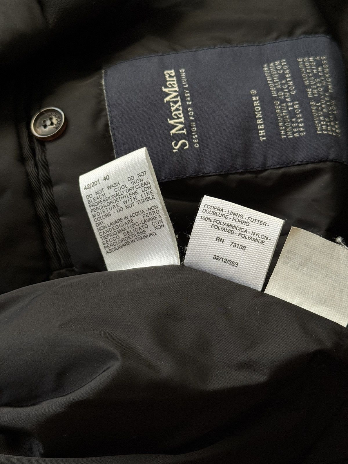 Designer × Max Mara × Weekend Max Mara Max Mara hooded jacket black Size M / US 6-8 / IT 42-44 - 7 Thumbnail
