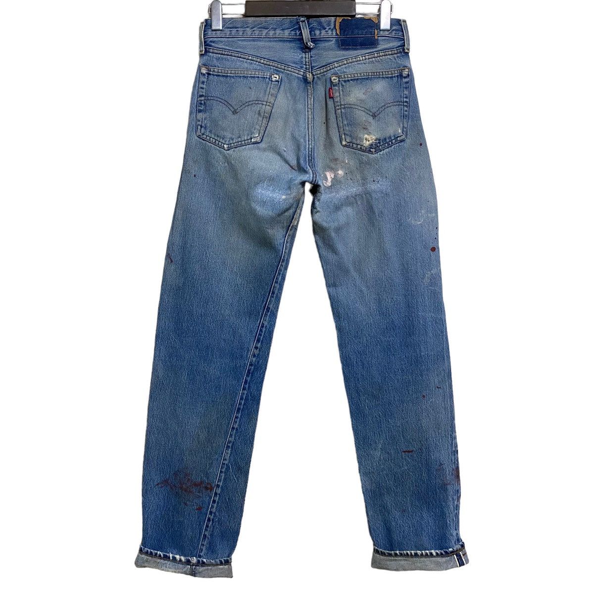 Levi's Vintage 80s Levis 501 Redline Selvedge Jeans Repaired Size US 29 - 2 Thumbnail