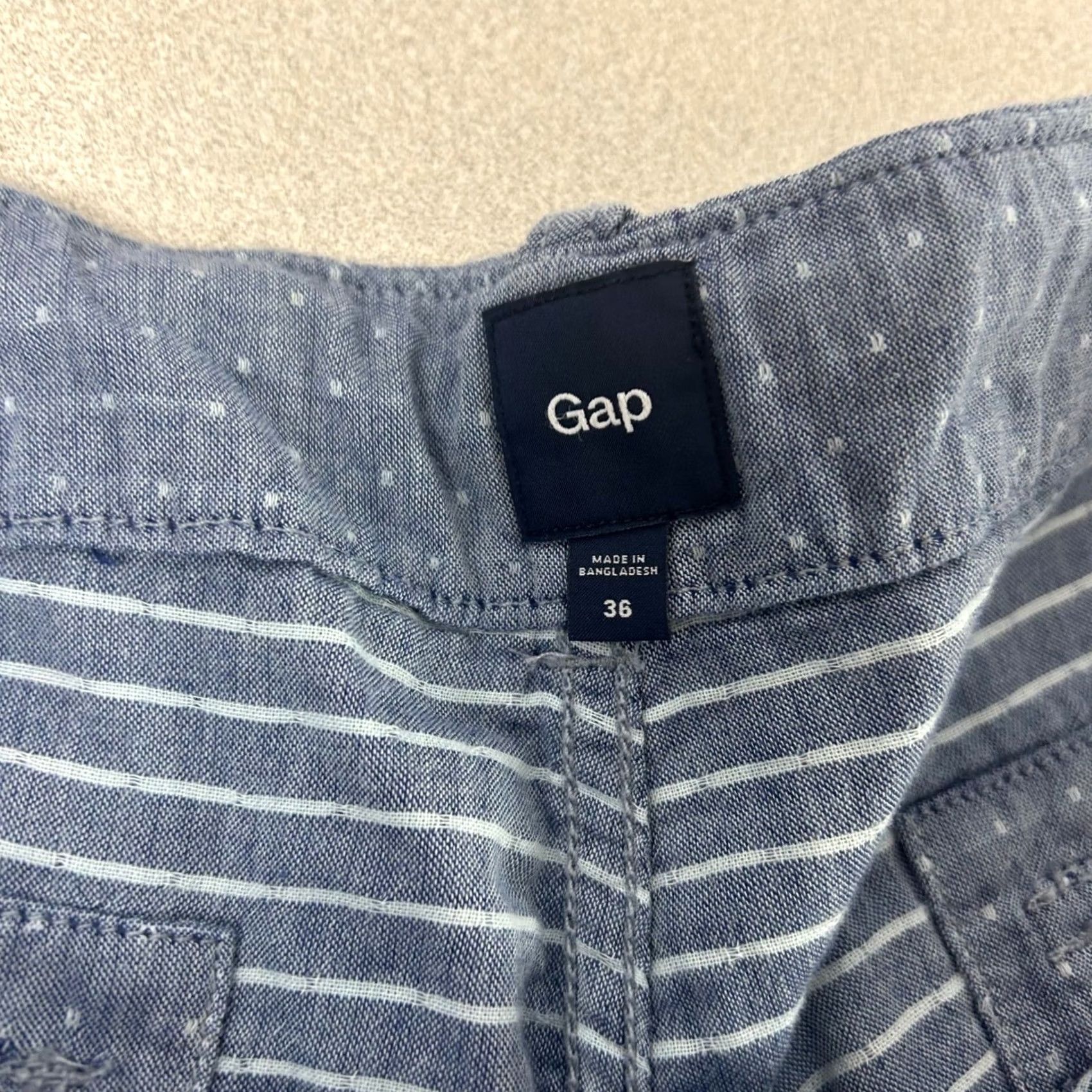 Gap Gap Fatigue Dot Shorts Mens 36 Blue Polka Dot Cotton Drawstring 960008-00 Size US 36 / EU 52 - 4 Thumbnail