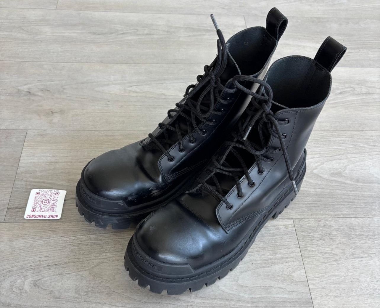 Balenciaga Leather Strike Boots Size US 7 / EU 40 - 2 Thumbnail