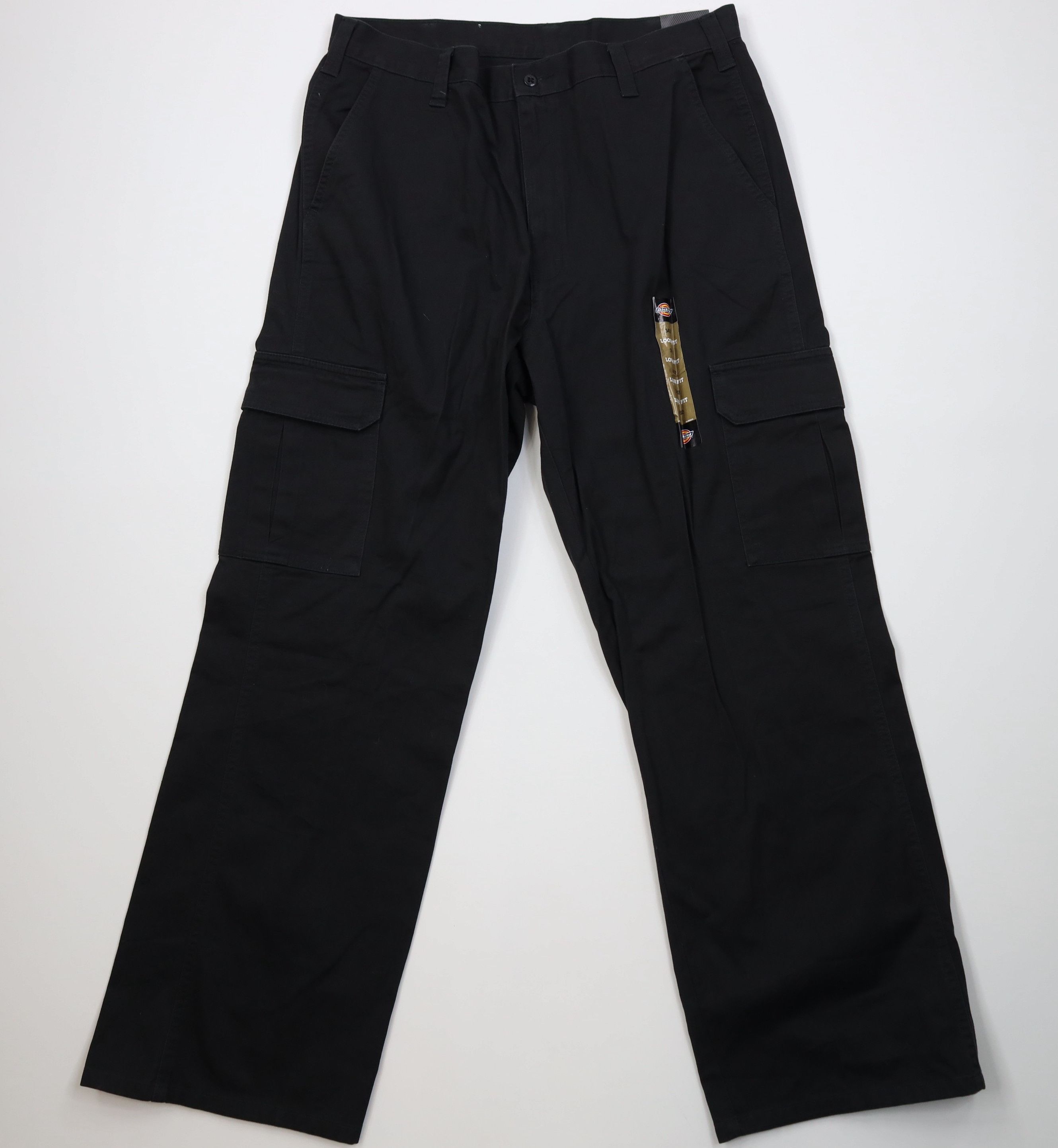 Deadstock Vintage Y2K Dickies Fit Wide Leg Cargo Pants Black