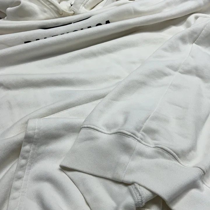 Balenciaga Balenciaga White BB Logo Hooded Sweatshirt 0079-2507 Size M / US 6-8 / IT 42-44 - 7 Thumbnail