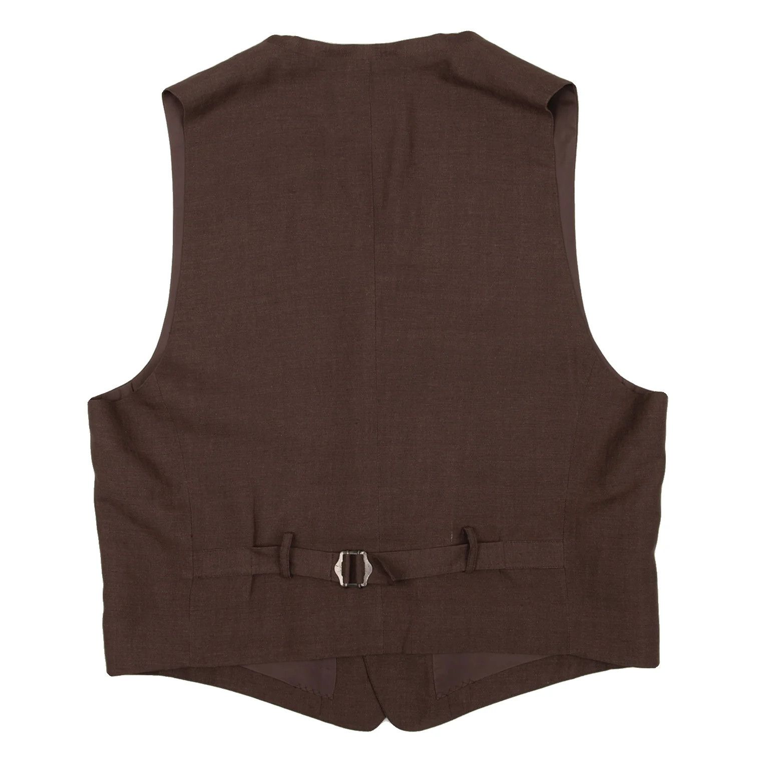 Issey Miyake Linen Silk Vest in Brown, Size L Size US L / EU 52-54 / 3 - 9 Thumbnail