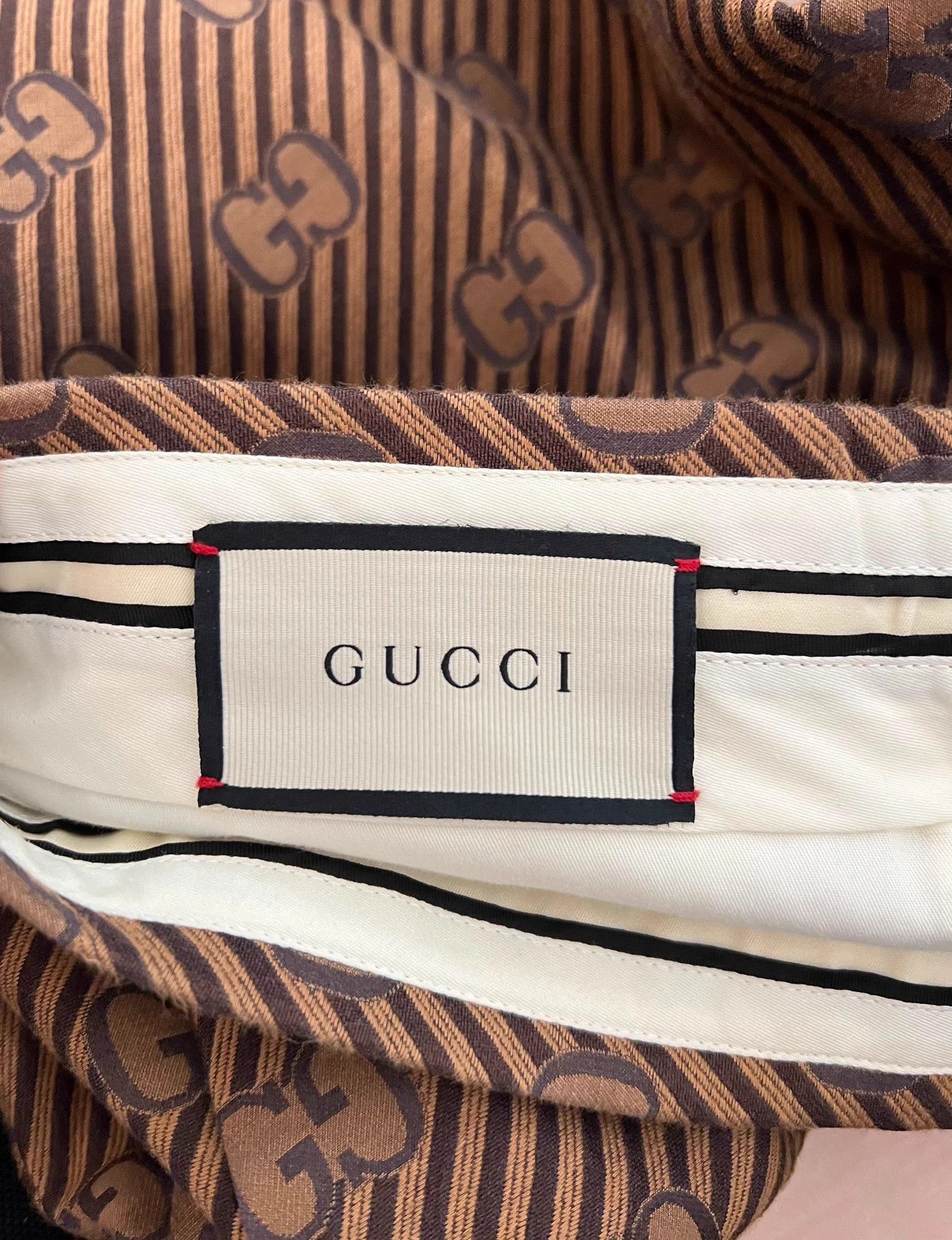 Gucci Gucci All-Over Logo Relaxed Fit Trousers 48 Size US 32 / EU 48 - 4 Thumbnail
