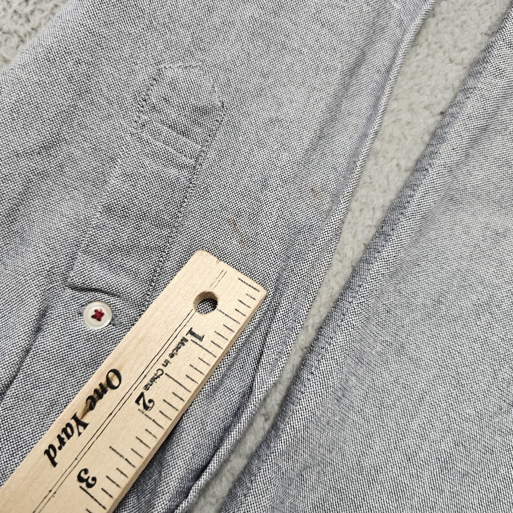 Vintage Criquet Shirt Mens Large Gray Button Down Oxford 100% Cotton Long Sleeve Casual Size US L / EU 52-54 / 3 - 4 Thumbnail