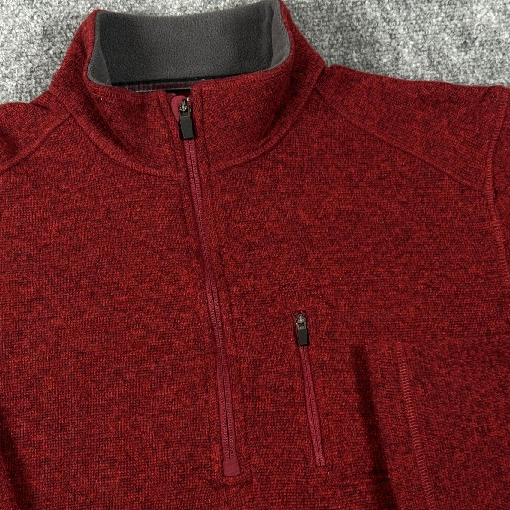 Vintage Woolrich Pullover Mens 2XL Red Fleece Sweater Half Zip Outdoor Chest Pocket Mock Neck 1/2 Zip Pockets Lined Woolrich Size US XXL / EU 58 / 5 - 2 Thumbnail