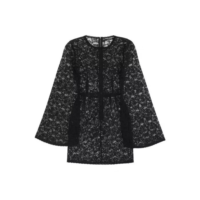image of Dolce Gabbana O1S22I1N0424 Mini Dress Floral In Black, Women's (Size Medium)