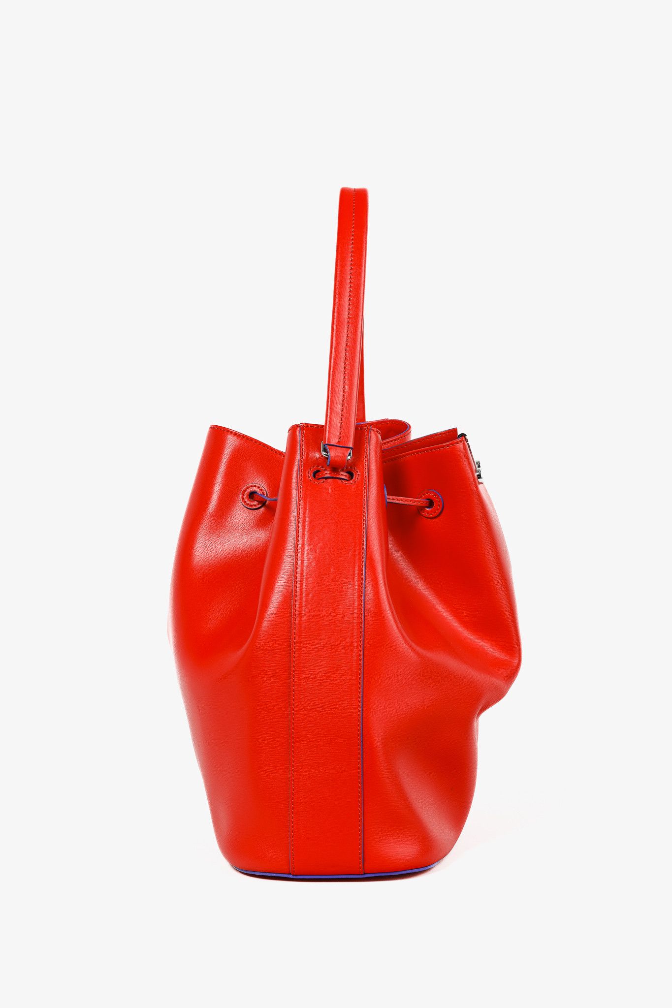 Emporio Armani Emporio Armani SS/15 Boarded Leather Drawstring Bucket Bag Size ONE SIZE - 3 Thumbnail