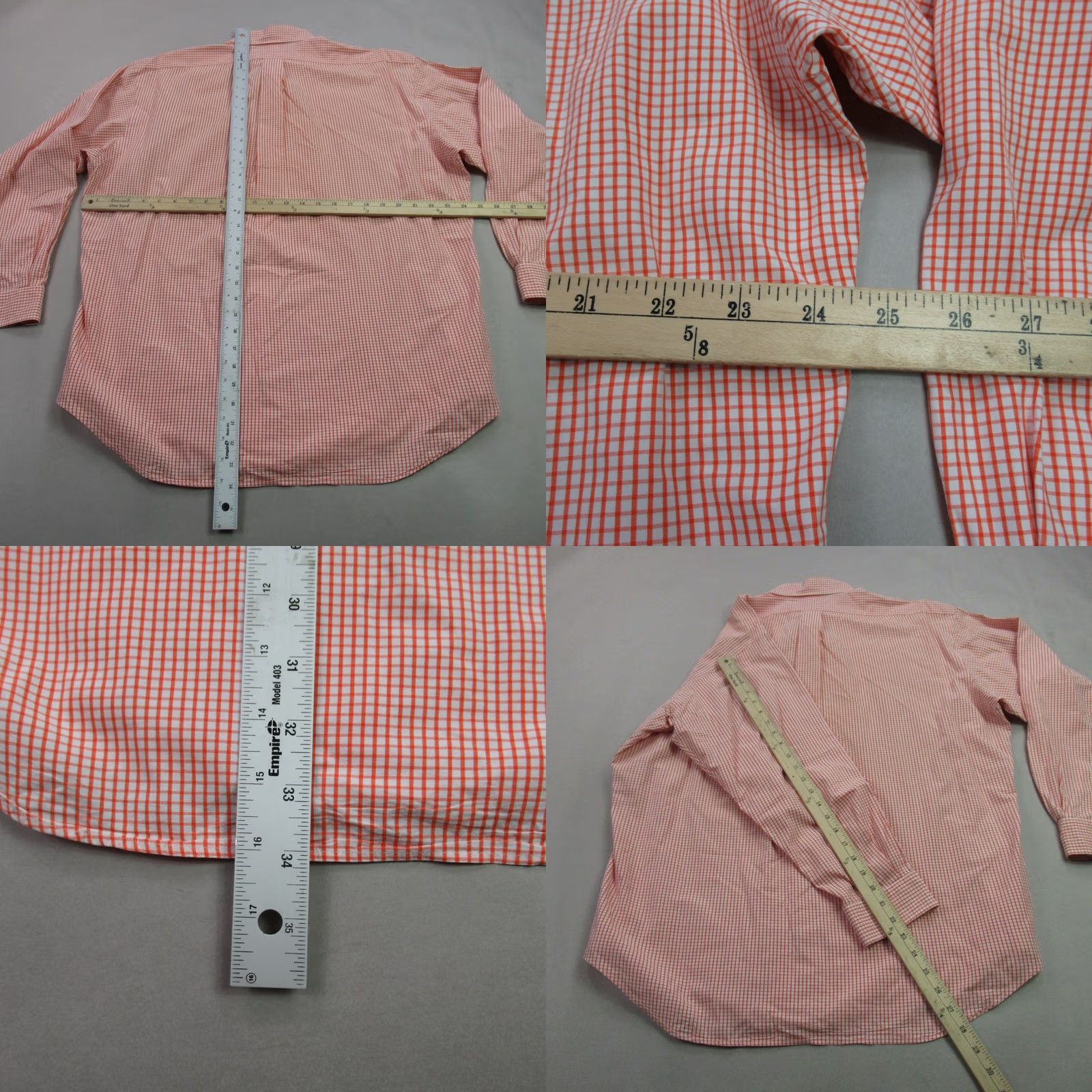 Polo Ralph Lauren Ralph Lauren Shirt Mens Large Long Sleeve Button Front Blake Orange Checks Polo Ralph Lauren Shirt Mens Large Long Sleeve Button-Up Orange Checks Size US L / EU 52-54 / 3 - 8 Thumbnail