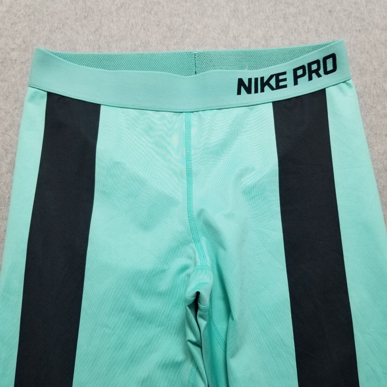 Nike Nike Pro Sweatpants Womens Medium Green Elastic Dri Fit Cyan Size 24" / US 00 / IT 34 - 3 Thumbnail